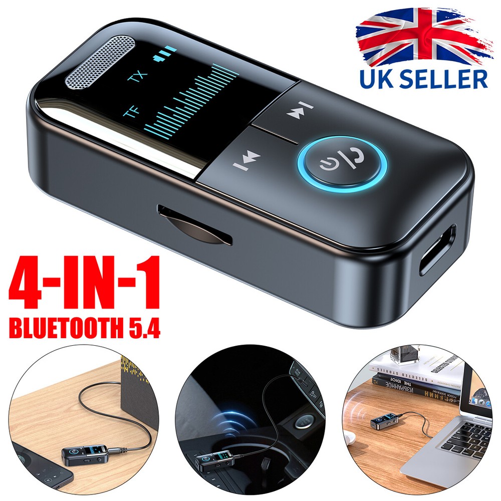 Type-C 4in1 Bluetooth Audio Adapter Wireless Receiver Transmitter MP3 Player USA