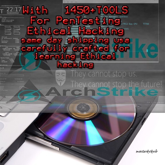 Arch STRIKE Linux with over 1450+ tools for Hackers LIVE/INSTALL DVD 2023