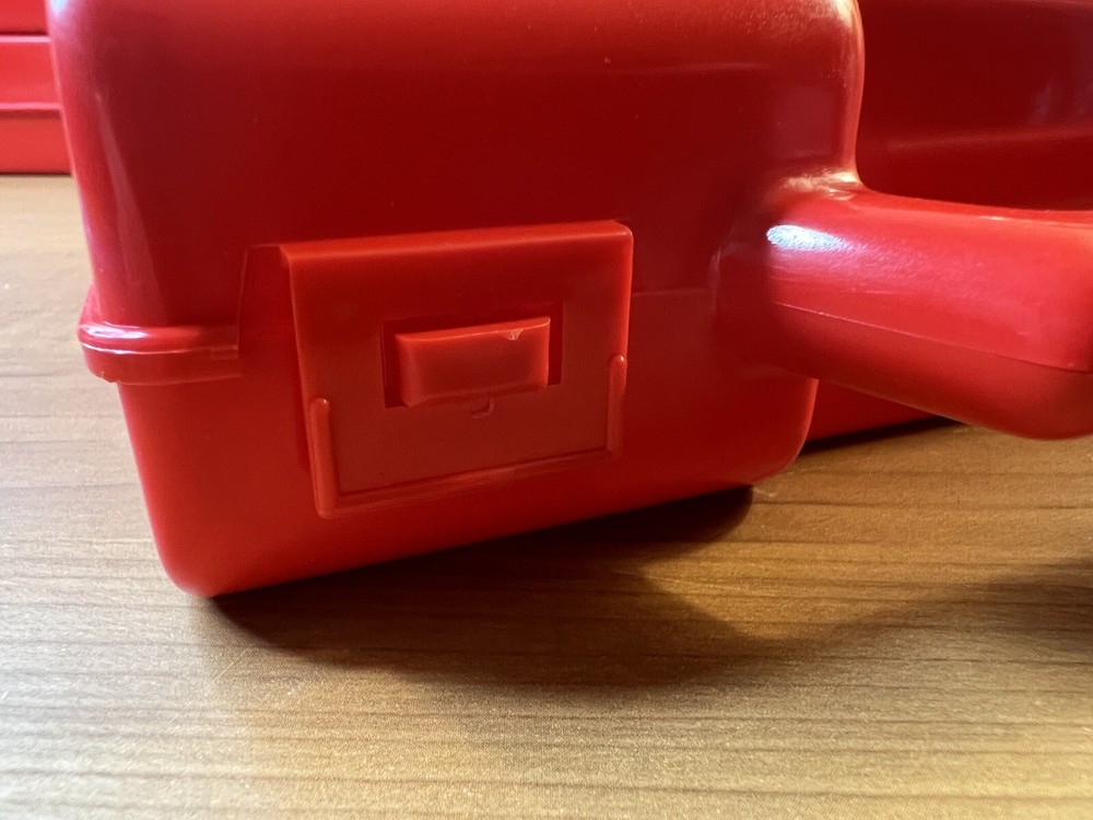 Red Plastic Tool Boxes 9”x8” - Snap-on Logo - 6 Different Styles - USA