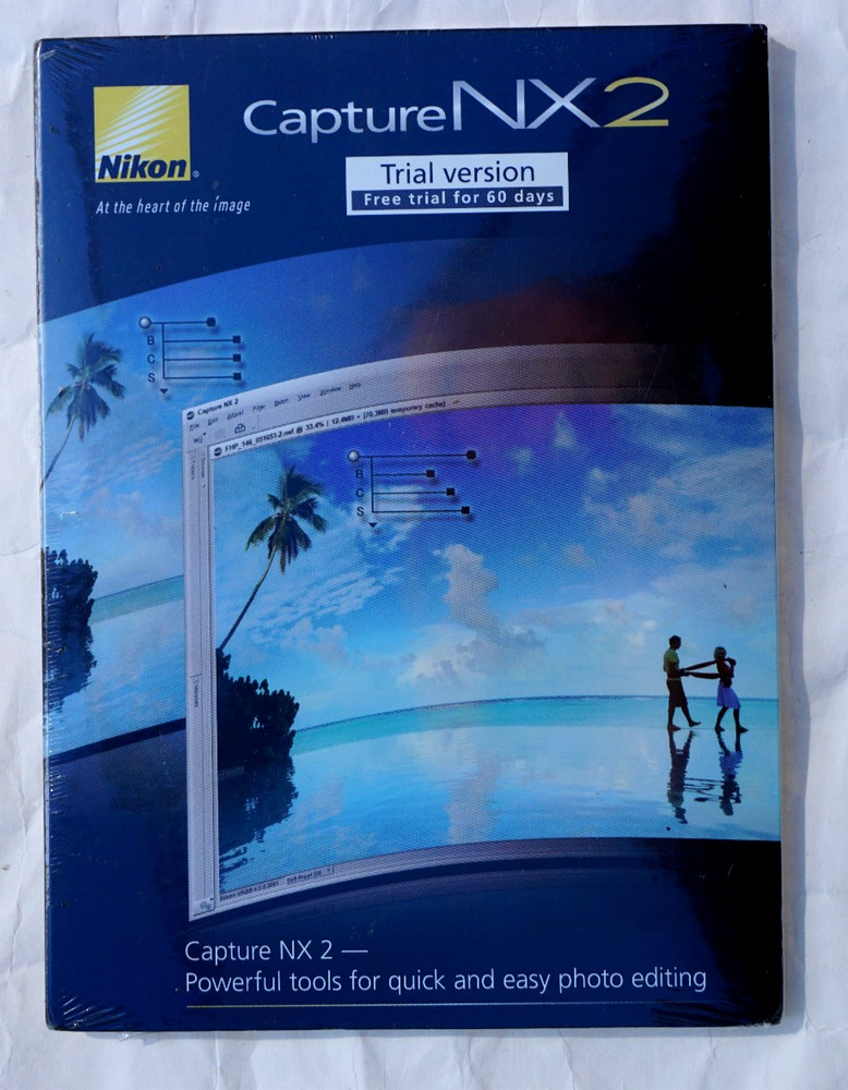 Nikon Capture NX 2 Camara Software CD Trial Version  Windows & Mac Computer NEW