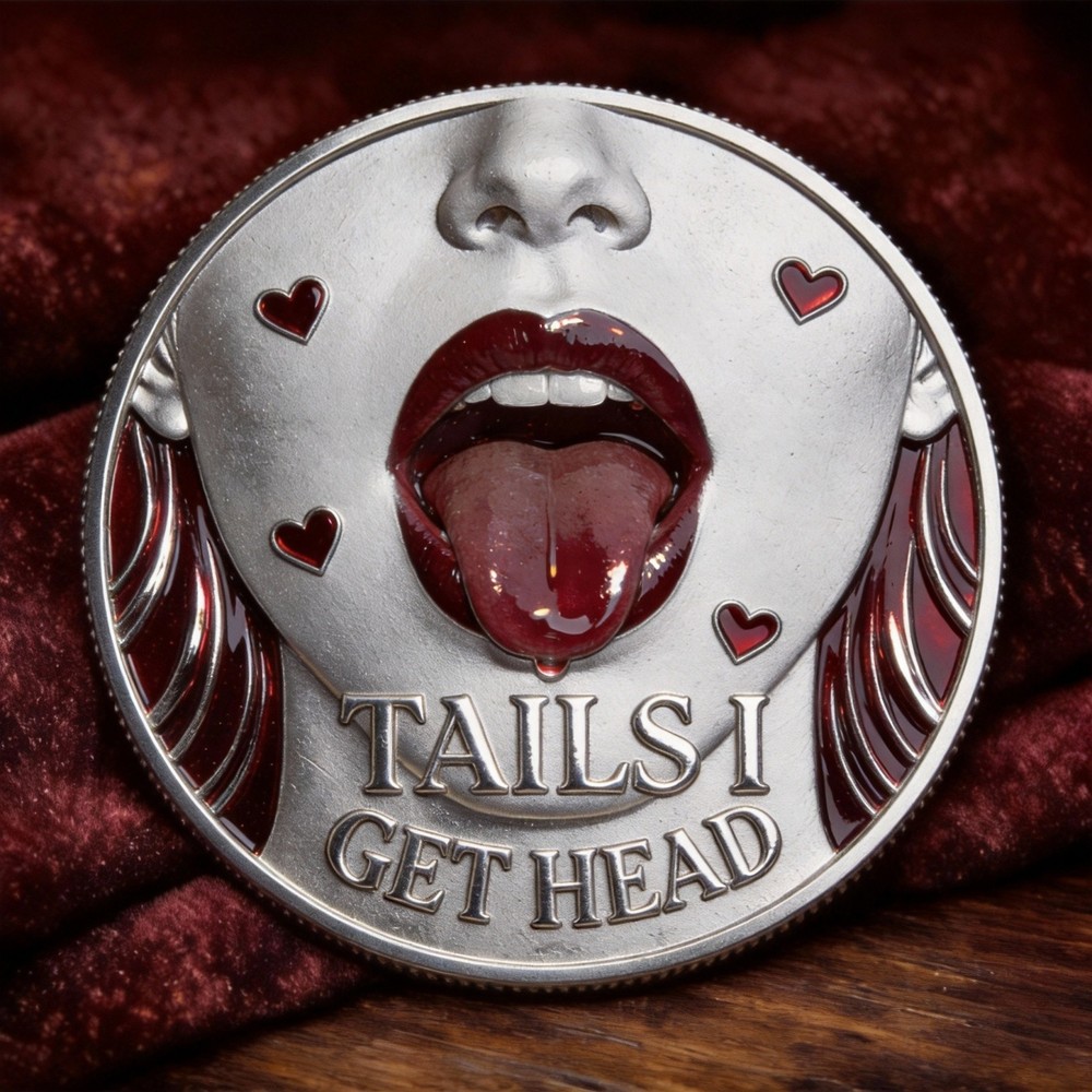 TAILS I GET HEAD Couples' Fun Challenge Commemorative Coin