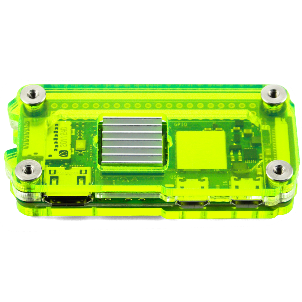 C4Labs Zebra Zero Heatsink Case for Raspberry Pi Zero 2 - Color & Size Options