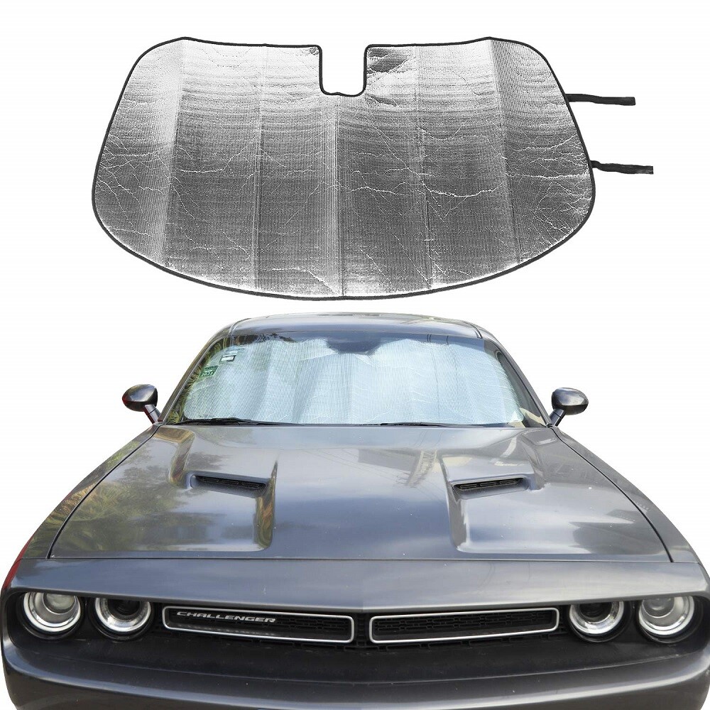Car Front Windshield Sunshade Sun Shield Visor Mat for Dodge Challenger 2009-23