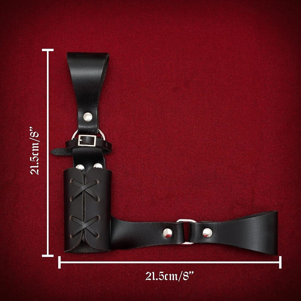 Leather Belt, Sword Sheath, Hanging Bag Fixing Device Full Grain Leather