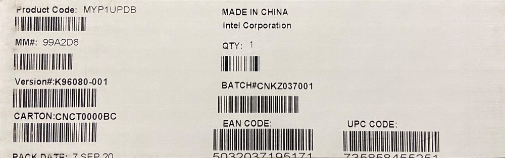 Intel MYP1UPDB 1U Power distribution Board NEW BULK PACKAGING