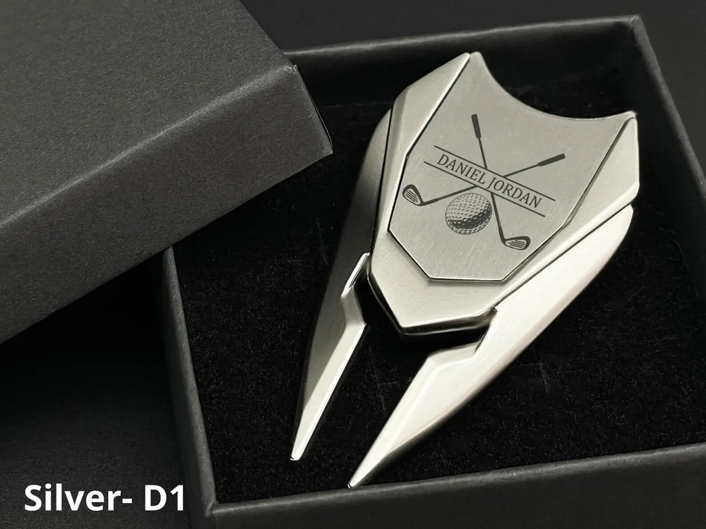 Custom Engraved Golf Divot Tool, Personalized Name Initials Gift for Golfer