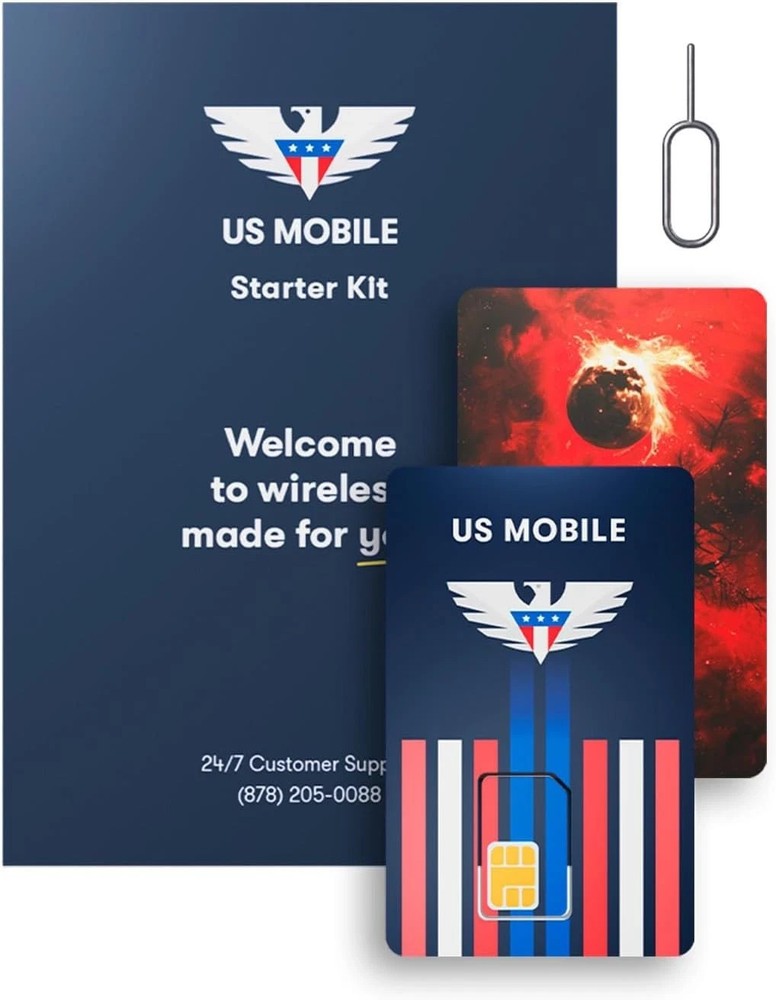 Prepaid SIM Card (US Mobile) - Custom Plans from $4/mo. Unlimited from...