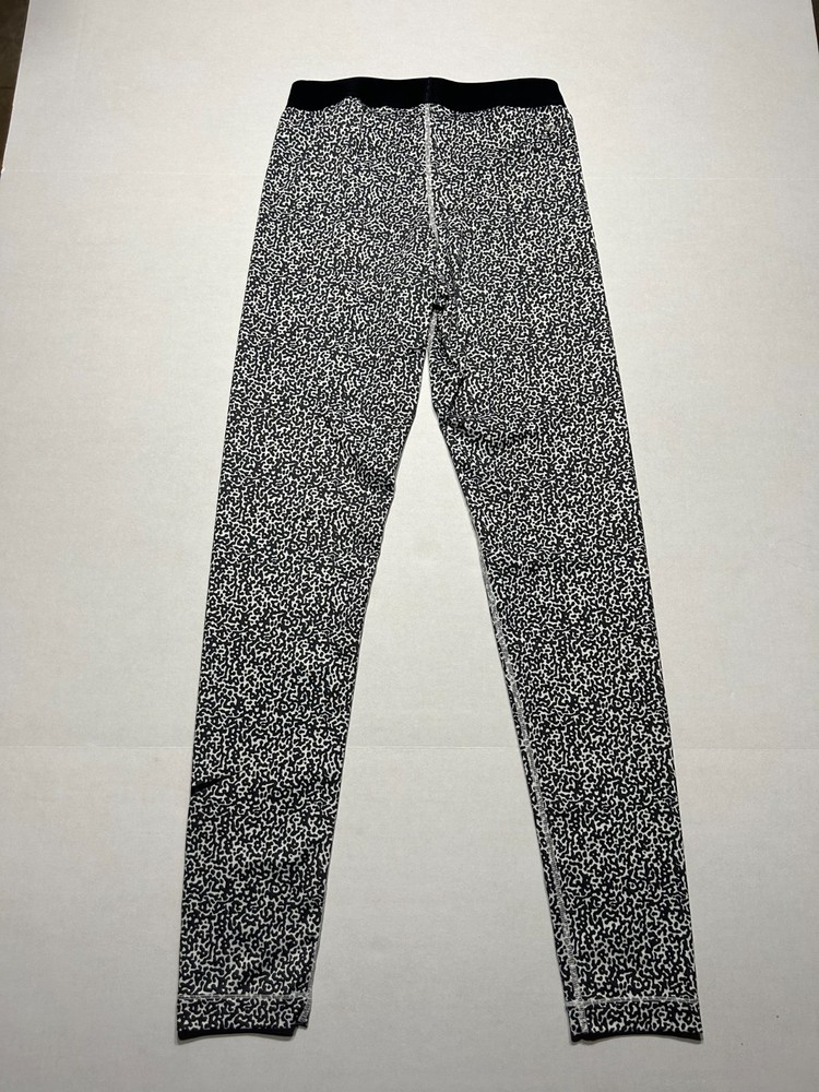 Nike Pro Womens Medium White Black Leggings Dri Fit Compression Workout