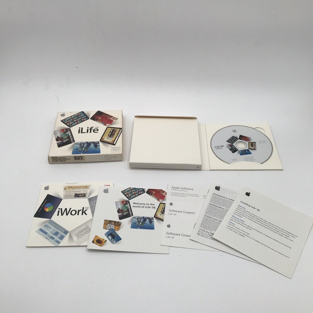 Apple iLife '08 Family Pack Multimedia Software for Mac CD 5 Devices