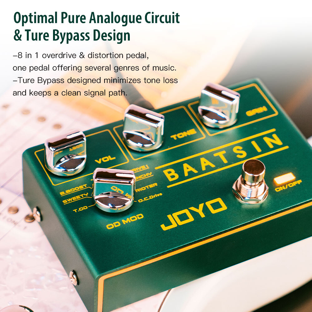JOYO Distortion Overdrive Guitar Pedals Multi Effects Pedal 8 Types (Opened)