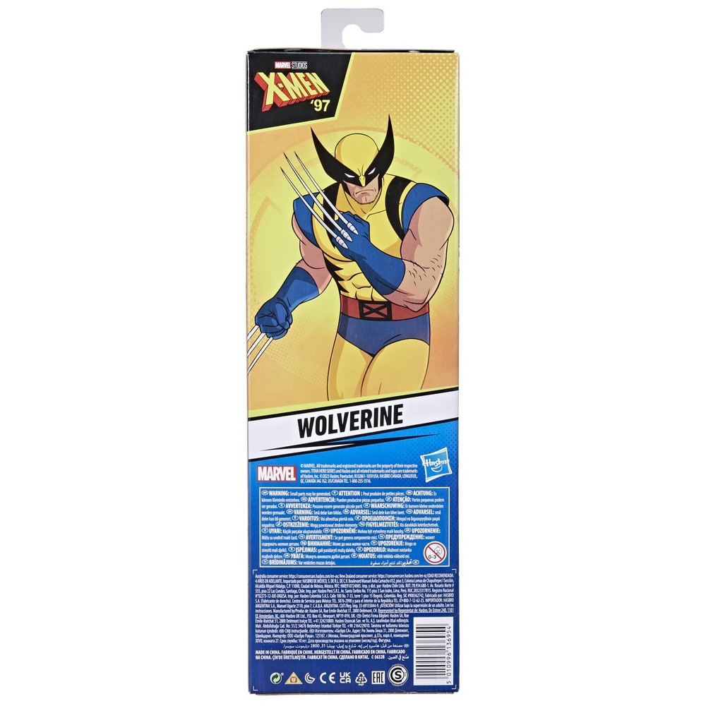 Marvel Titan Hero Series X-Men Wolverine 12-Inch-Scale Medium, Multicolor