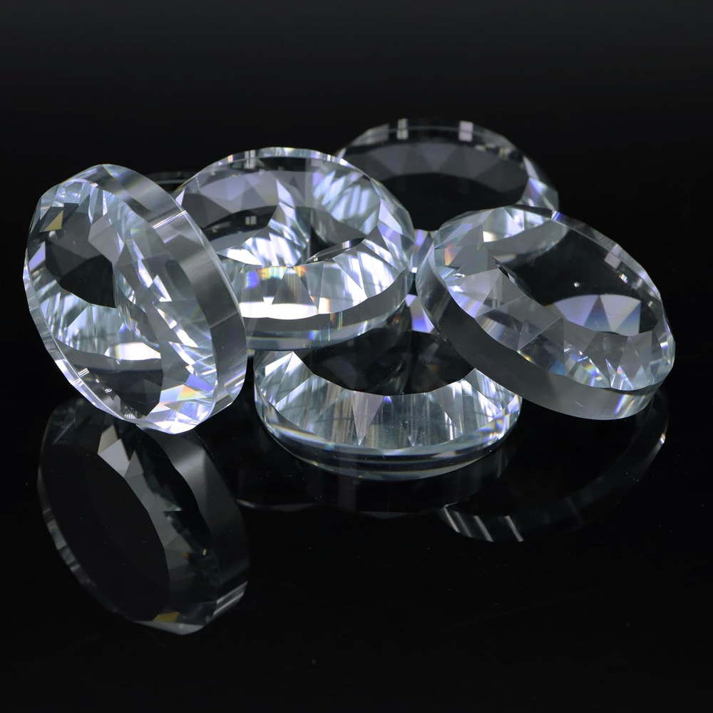 6-Pack Crystal Glass Pattern Weights for Sewing - Fabric Weights for Precision D