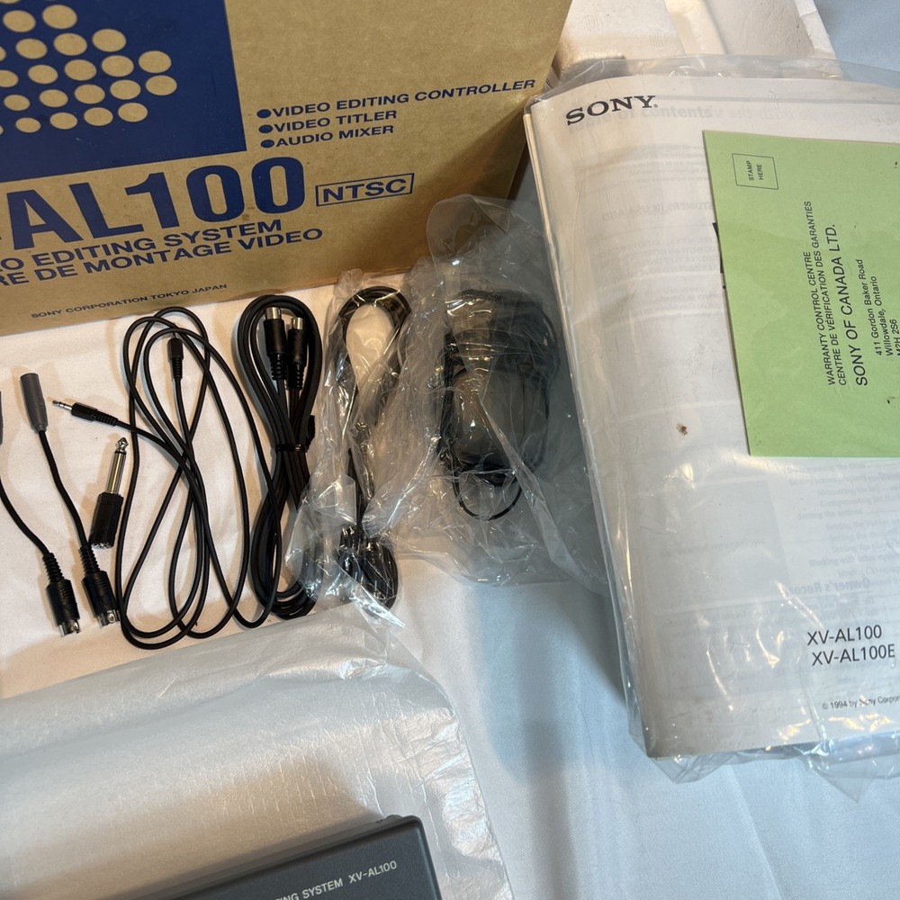 Sony Edit Studio XV-AL100 (NTSC) Video Editing System in Box