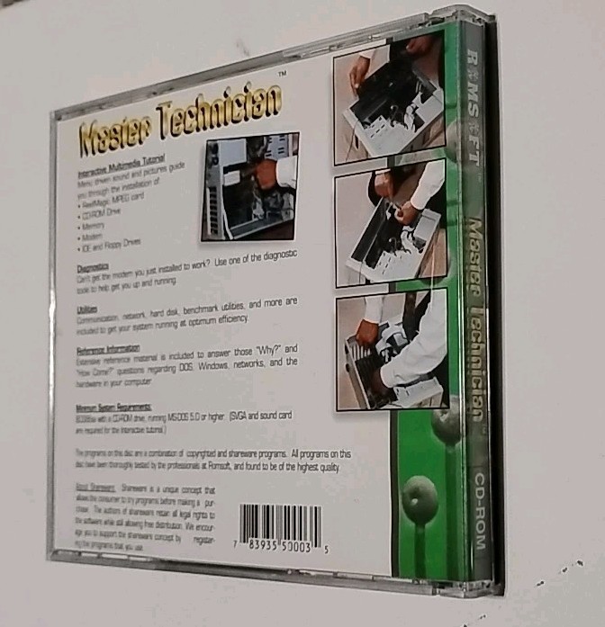 Vtg. PC Technician CD Computer Diagnostic Maintenance Repair Interactive CD NOS
