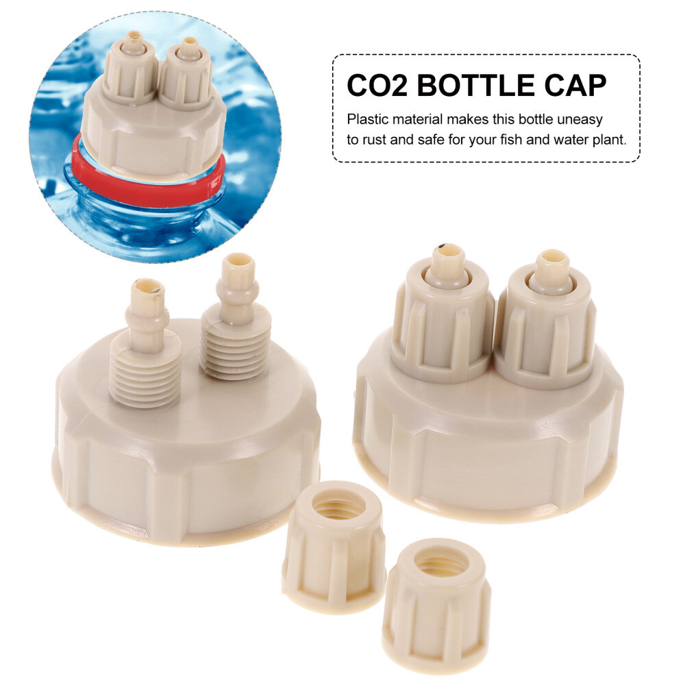 4Pcs CO2 Bottle Cap For Live Plant CO2 Diffuser Air Generator System Tool US