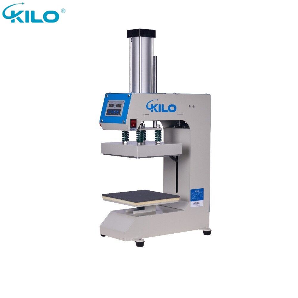 KILO 8"x8" Label Pneumatic Heat Press Machine Digital Integrated Display Control