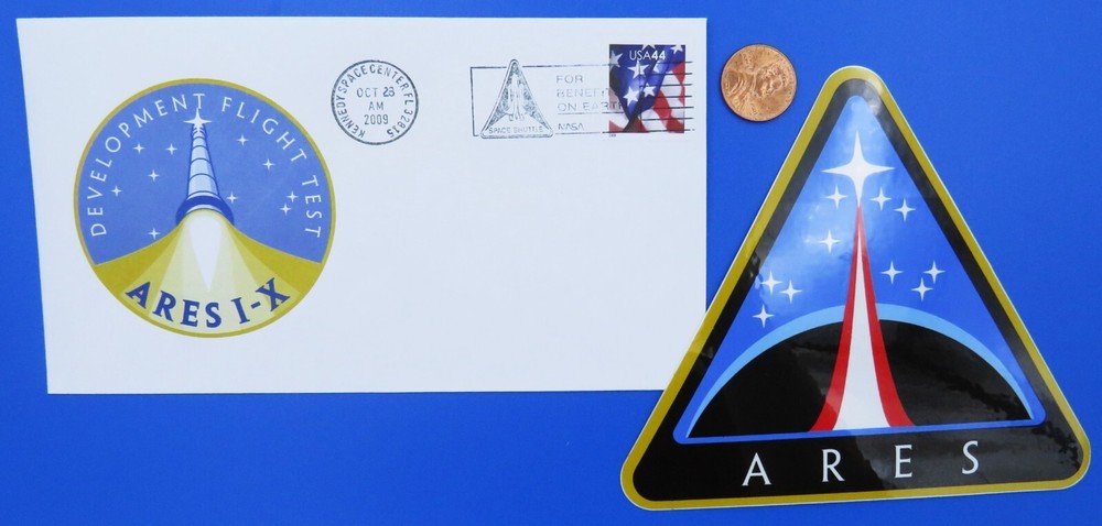 Postal Cover ENVELOPE Pair '09 vtg ARES I-X Development Flight Test LAUNCH