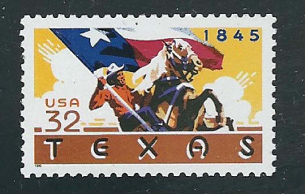 Scott # 2968...32 Cent... Texas...4 Stamps