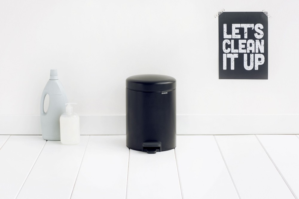 Trash Can Newicon 1.3 Gallon / 5L White