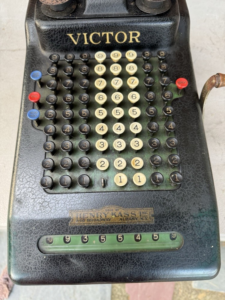 VICTOR Adding Machine Vintage 1920's Working