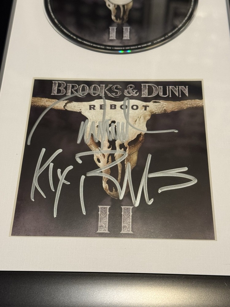 BROOKS & DUNN REBOOT II AUTOGRAPHED CD ***FRAMED & MATTED***