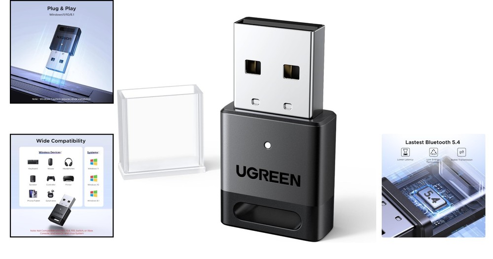 Versatile USB Bluetooth 5.4 Receiver for PC: Enhanced Connectivity Experience