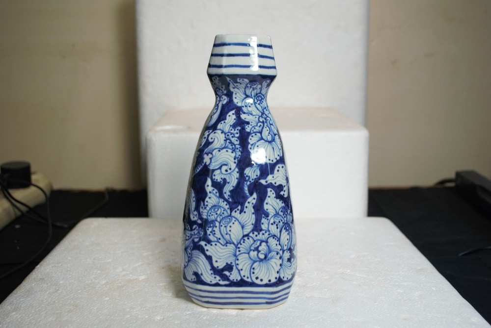 River Kwae Thailand deflt blue decorative bottle unmarked
