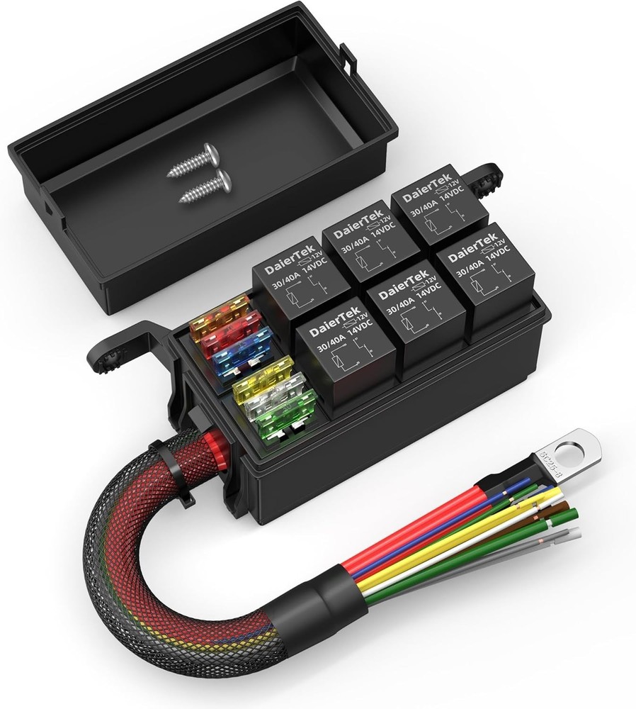 Panel Mount Relay Box with 6 Way Configuration for Safe Electrical Connections