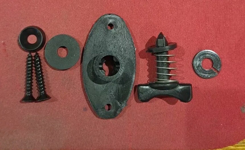 Plexiglass Windshield Hardware Black Plastic (Kit)