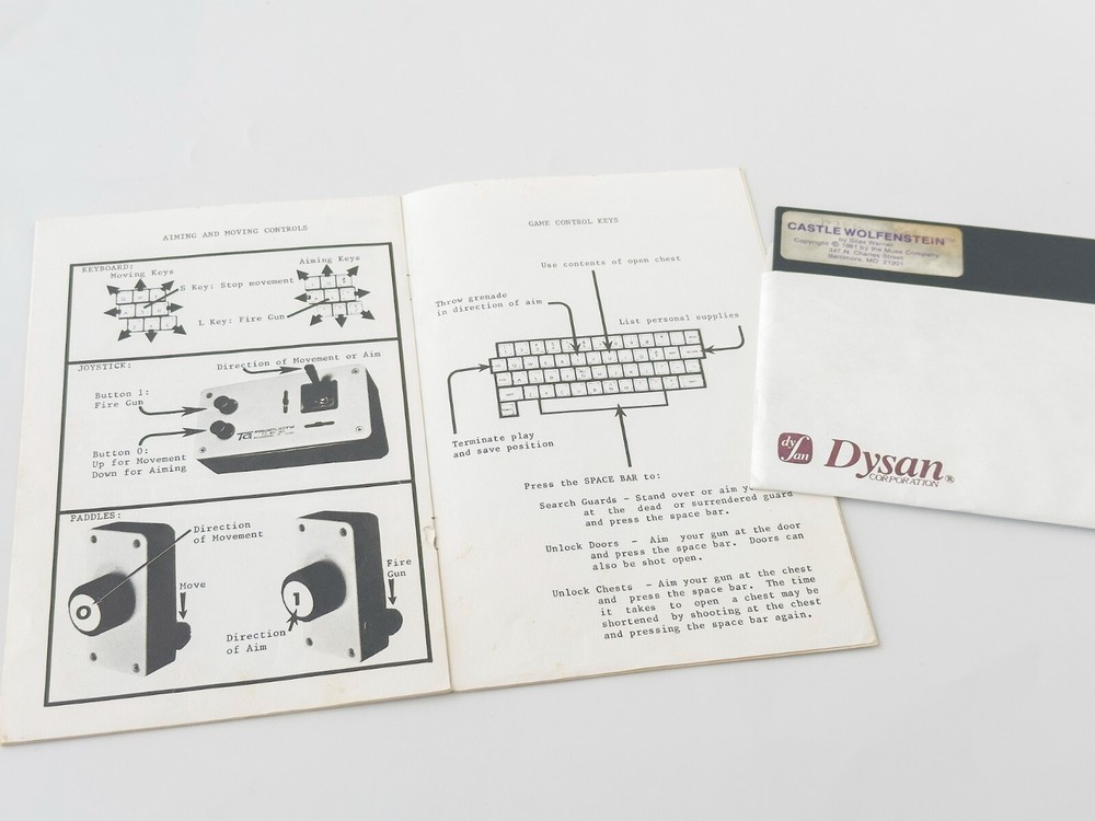 Castle Wolfenstein - MUSE Software (The MUSE Co.) - 1981 / Apple II