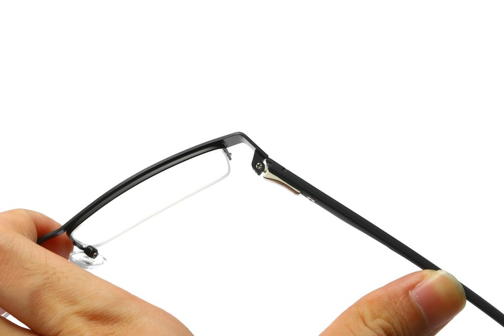 10 Pairs Mens Rectangular Metal Half Frame Reading Glasses Spring Hinge Readers
