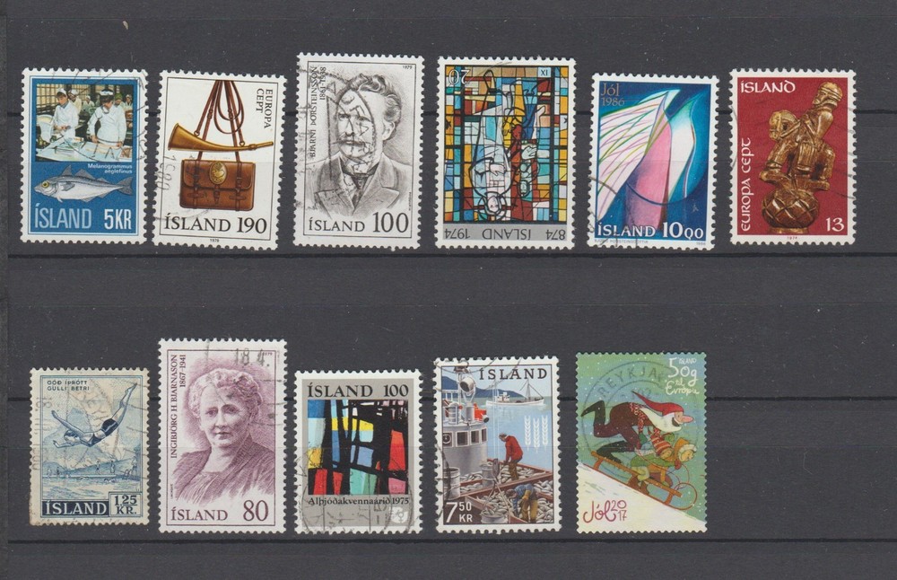 Iceland - Stamp Collection - 50 Different Stamps