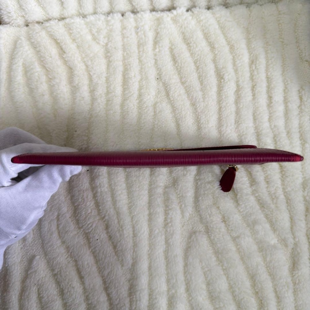 PRADA Pink Solid Folding Wallet for Women excellent gift