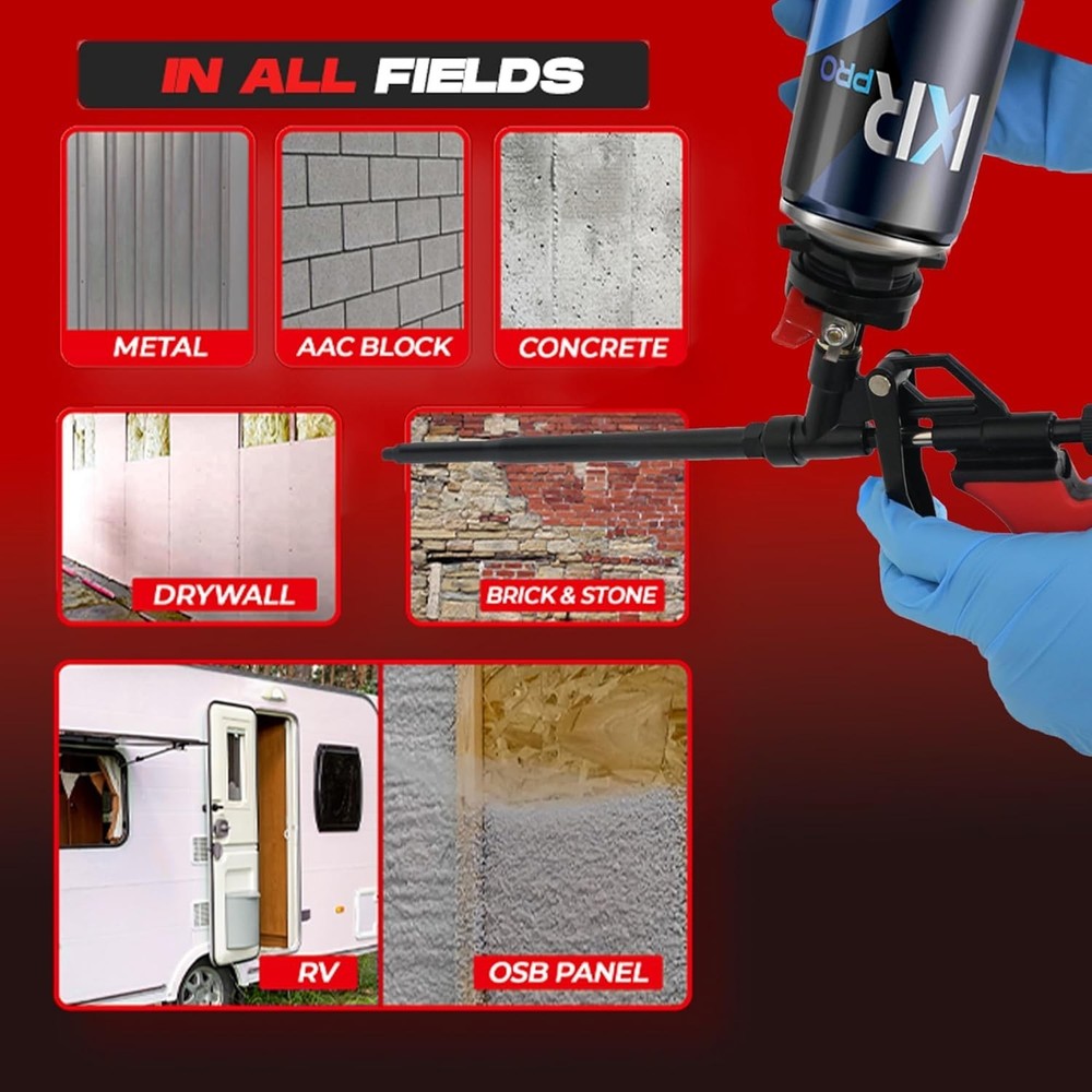Precision Insulation Applicator with Copper Nozzle and Adjustable Flow Control