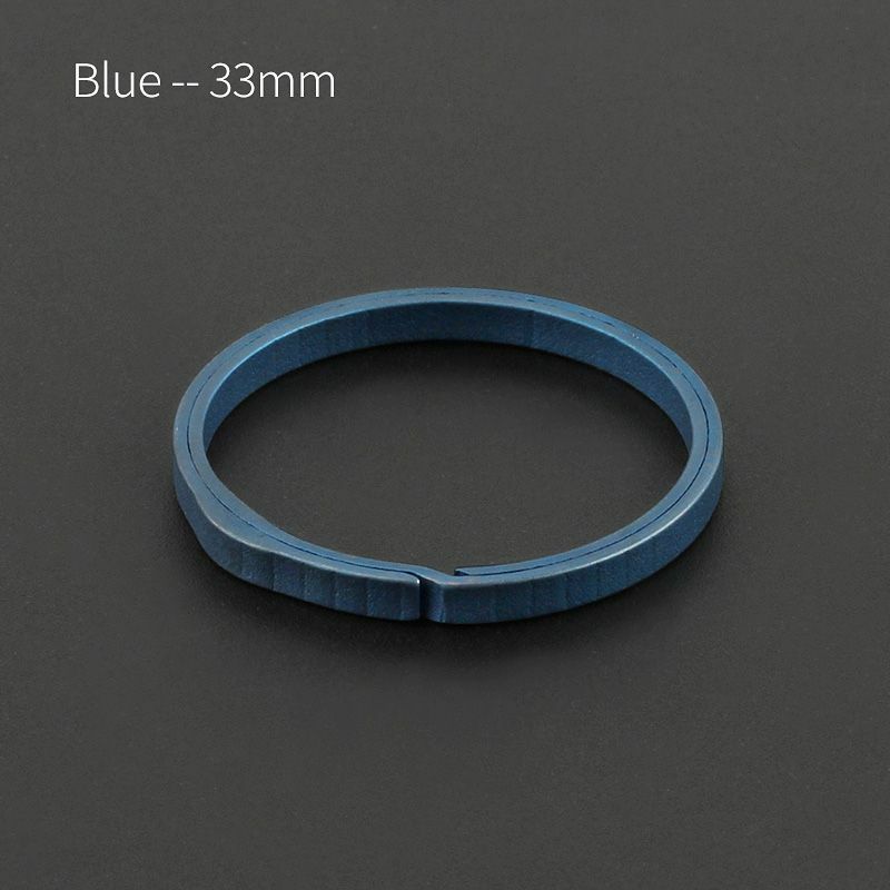 3PCS TC4 Titanium Alloy Key Ring Outer Diameter 20mm/26mm/33mm EDC Tool