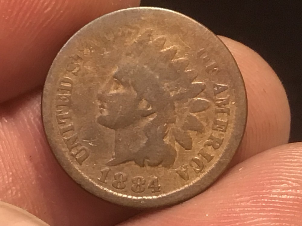 1884 Indian Head Cent / Penny, 1 Coin
