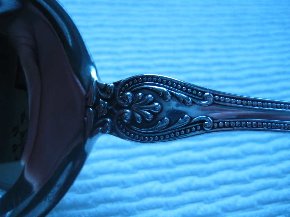 1896 Gorham Silver & Electro Plated Serving Spoon M Monogram
