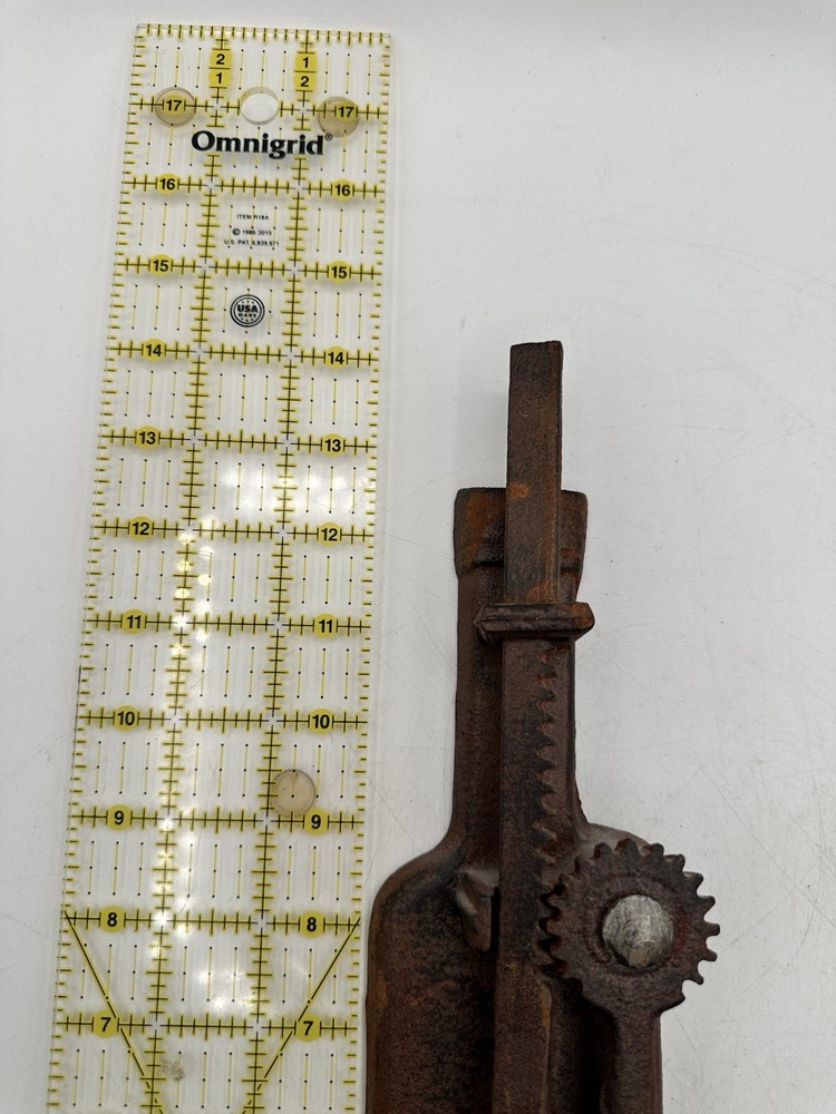 Vintage French Style Remake Cast Iron Cork Puller Wall Mount Rustic Brown