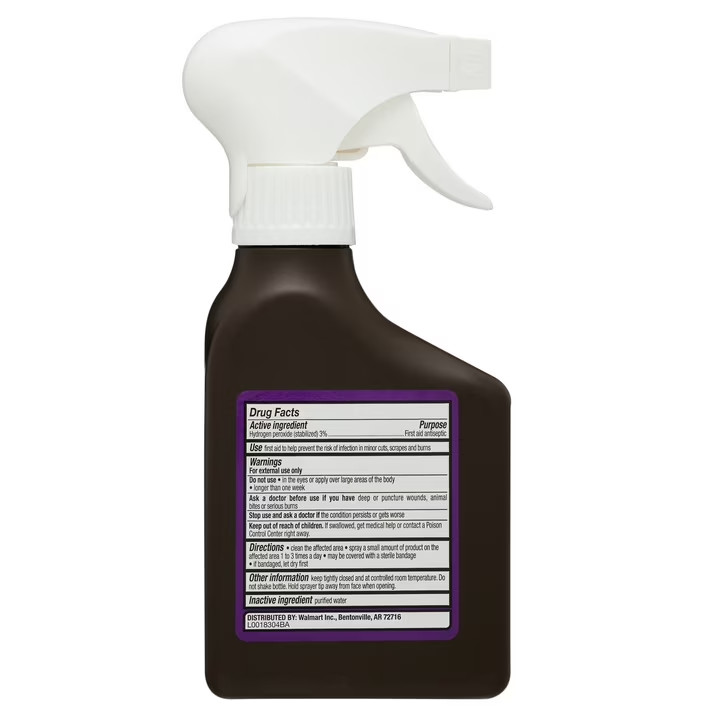 (12 pack) Equate 3% Hydrogen Peroxide Topical Solution Antiseptic Spray, 8 fl oz