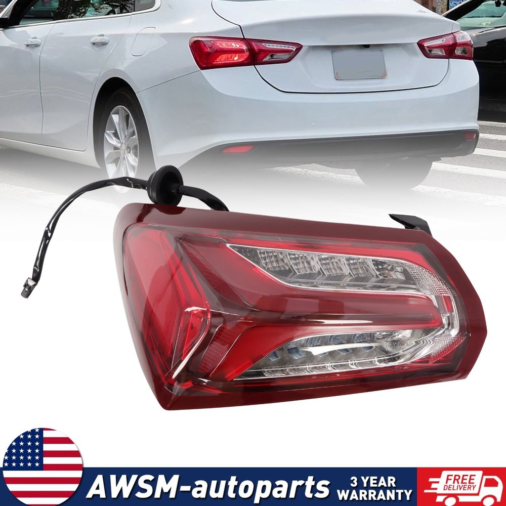 For 2019 2020 2021 2022 Chevy Malibu LED Type Tail Light Lamp Outer Left Driver