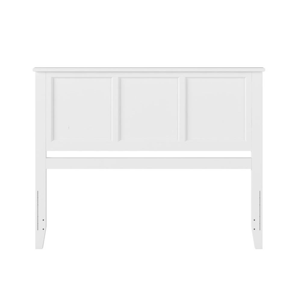Pemberly Row Madison Queen Solid Wood Panel Headboard in White
