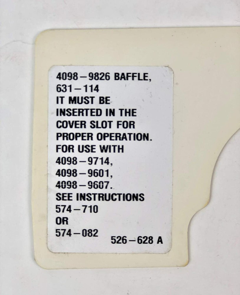 Simplex 631-114 4098-9826 Baffle Accessory, Ivory