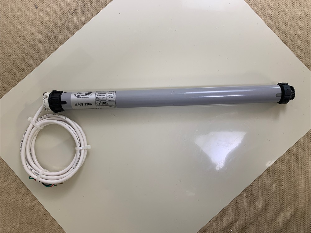 ELECTRONIC SOLUTIONS INC. M40S 228A Widow Shade Motor!