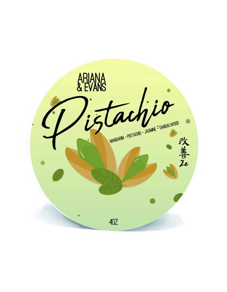 Ariana & Evans Shaving Soap, Pistachio