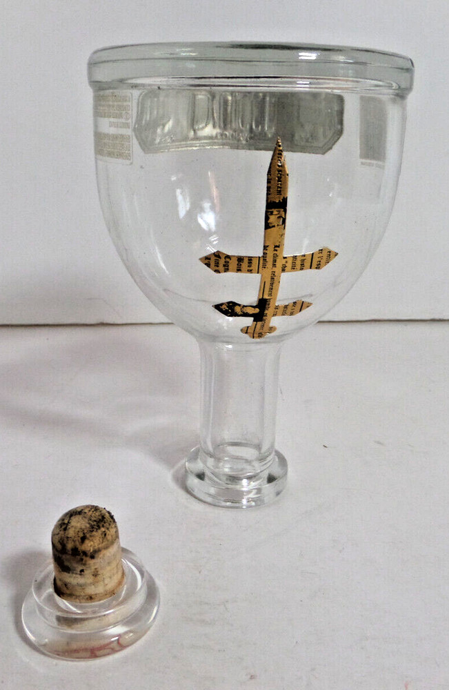 D'USSE Cognac bottle antique EMPTY