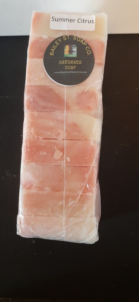 Summer Citrus Handmade soap precut 9 bars