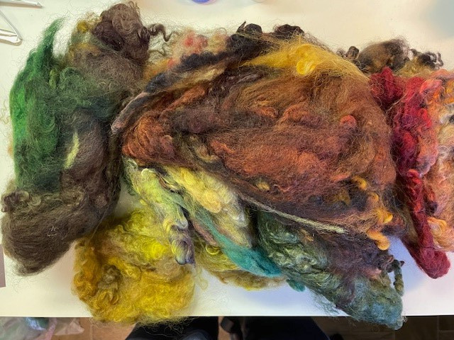 8 oz. Wool Romney Locks- Multiple Colors