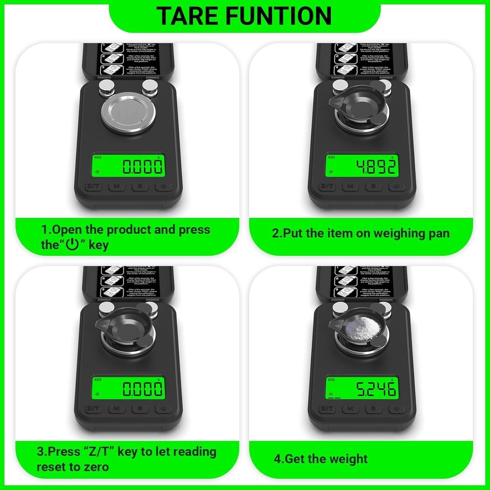 Versatile Milligram Scale with 3 Backlight Colors for Reloading and More