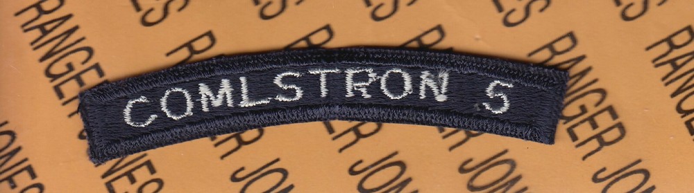 USN Navy Commander LST Squadron COMLSTRON 5 Tab 4" arc patch