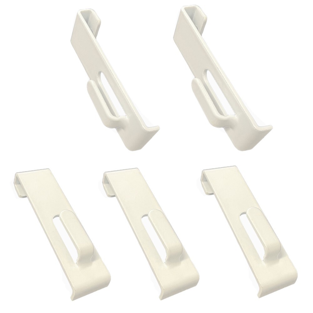 100 Pieces White Gridwall Utility Hook For Grid Panel Display - Picture Notch